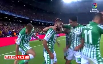 عملکرد نبیل فکیر برابر بارسلونا از دوربین لالیگا
