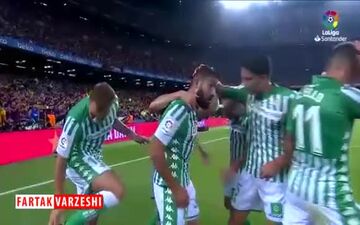 عملکرد نبیل فکیر برابر بارسلونا از دوربین لالیگا