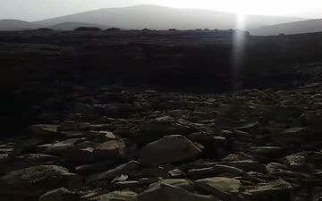 تصویر واقعی از شکاف کوهی در روستای قوله‌رش ازگله