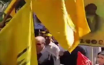 شعار جالب راهپیمایان در روز جهانی قدس+فیلم